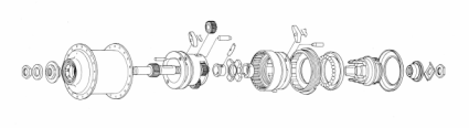 Exploded IGH Hub Drawing From the Handbook